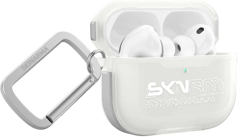 Dėklas Skinarma Kinzoku skirtas AirPods Pro 3 frost
