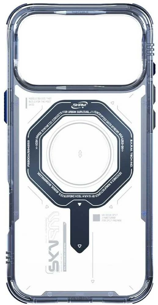 Dėklas Skinarma Magma do iPhone 17 Pro Magnetic Charging mėlyna