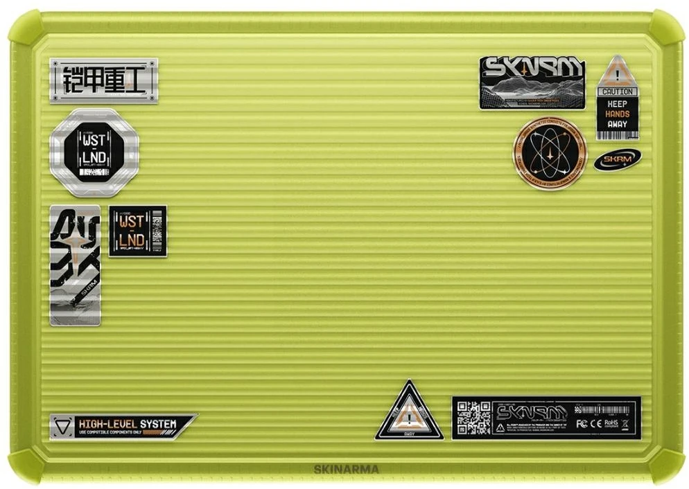 Dėklas Skinarma Protective Dėklas Vibron skirtas MacBook Neo 13″ yellow