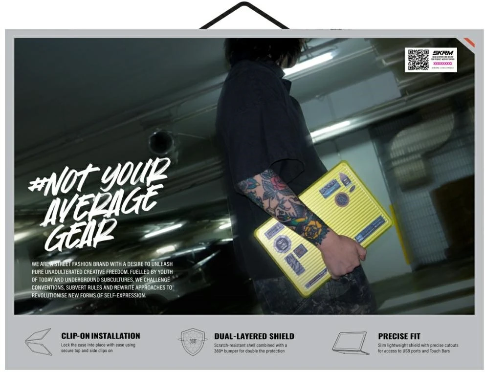 Dėklas Skinarma Protective Dėklas Vibron skirtas MacBook Neo 13″ yellow