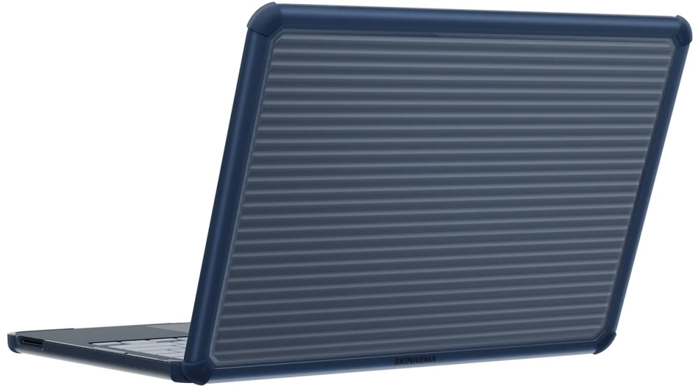 Dėklas Skinarma Protective Dėklas Vibron skirtas MacBook Neo 13″ navy mėlynas