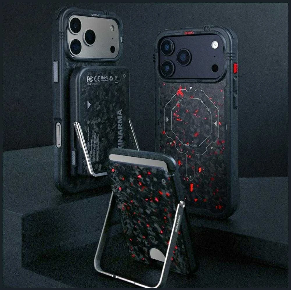 Dėklas Skinarma Vektor MagSafe Apple iPhone 17 Pro Max onyx