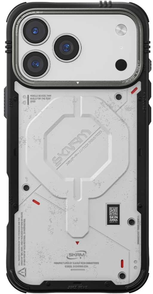Dėklas Skinarma Vigor MagSafe do iPhone 17 Pro Max šviesiai pilkas
