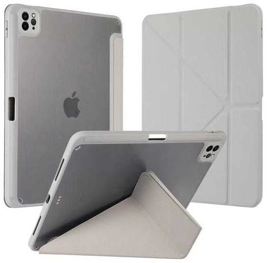 Dėklas Smart Stand Apple iPad 13 Pro 2024 baltos spalvos