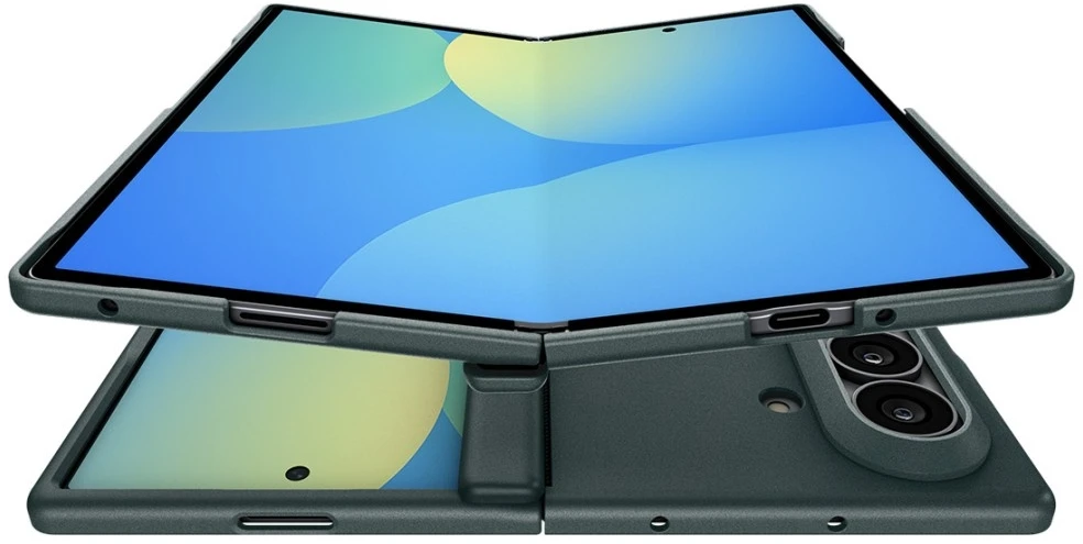 Dėklas SPIGEN AIR FIT PRO MAGSAFE GALAXY Z FOLD 8 ULTRA ABYSS Žalias