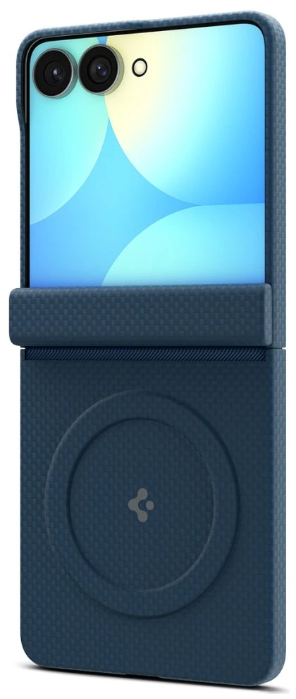 Dėklas Spigen AirSkin Aramid MagSafe Samsung Galaxy Z FLIP 8 NAVY