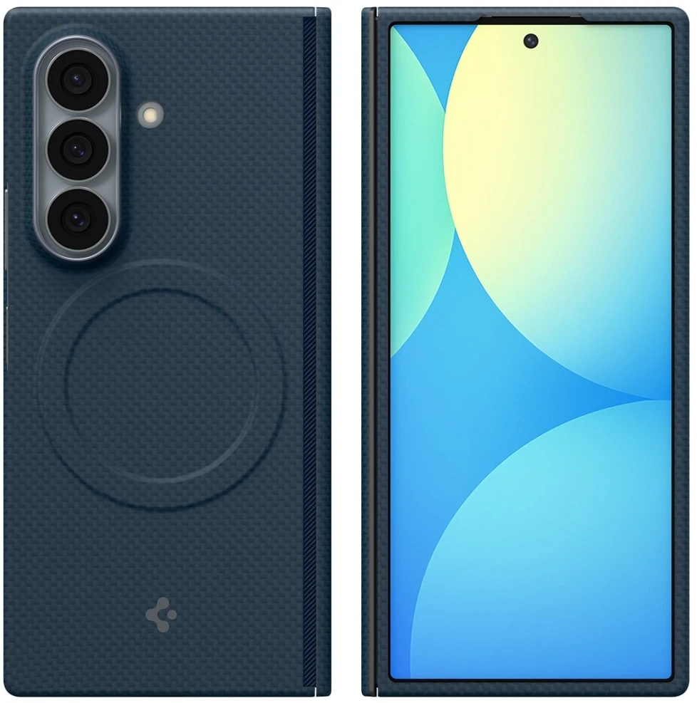 Dėklas Spigen AirSkin Aramid MagSafe Samsung Galaxy Z FOLD 8 ULTRA NAVY