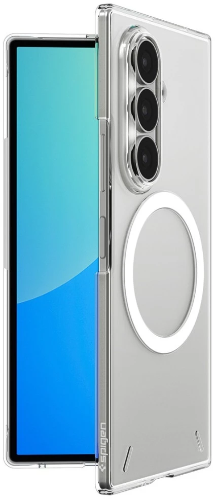 Dėklas Spigen Air Skin MagSafe skirtas Samsung Galaxy Z Fold8 Ultra skaidrus baltos spalvos