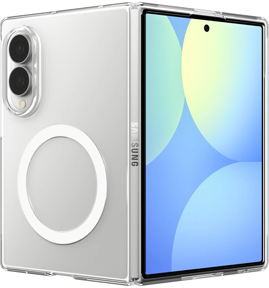 Dėklas SPIGEN AIRSKIN MAGSAFE GALAXY Z FOLD 8 SKAIDRUS/Baltas