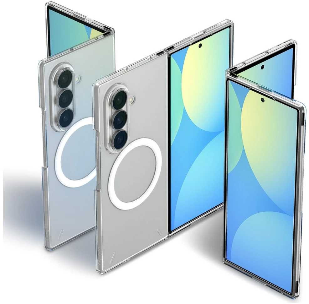 Dėklas Spigen Air Skin MagSafe skirtas Samsung Galaxy Z Fold8 Ultra skaidrus baltos spalvos