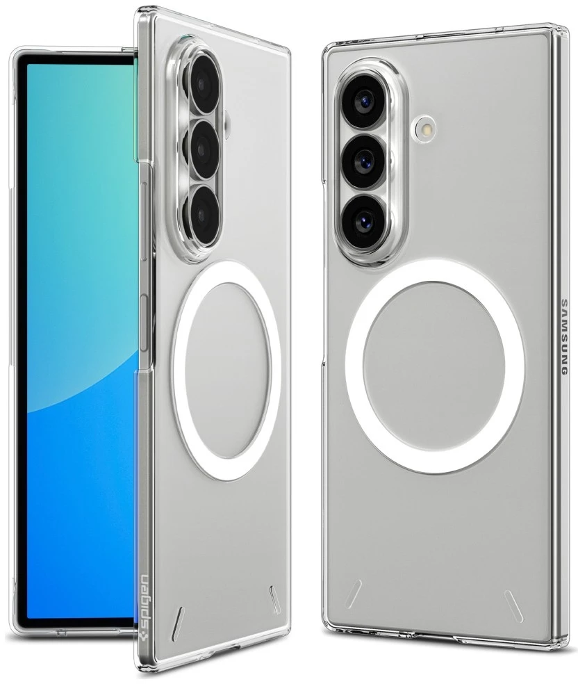 Dėklas Spigen Air Skin MagSafe skirtas Samsung Galaxy Z Fold8 Ultra skaidrus baltos spalvos