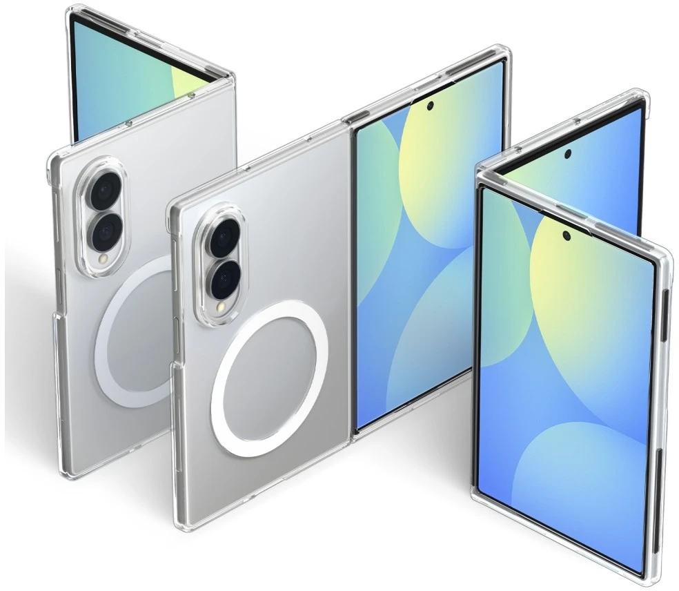 Dėklas SPIGEN AIRSKIN MAGSAFE GALAXY Z FOLD 8 SKAIDRUS/Baltas
