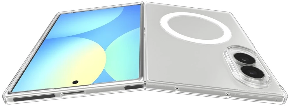 Dėklas SPIGEN AIRSKIN MAGSAFE GALAXY Z FOLD 8 SKAIDRUS/Baltas