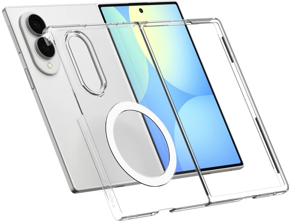 Dėklas SPIGEN AIRSKIN MAGSAFE GALAXY Z FOLD 8 SKAIDRUS/Baltas