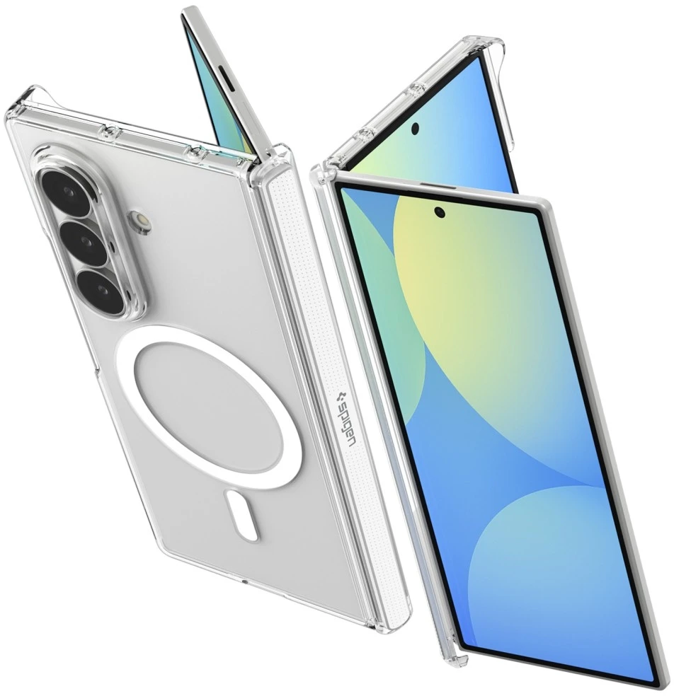 Dėklas SPIGEN AIRSKIN ZERO MAGSAFE GALAXY Z FOLD 8 YPAČ SKAIDRUS/Baltas