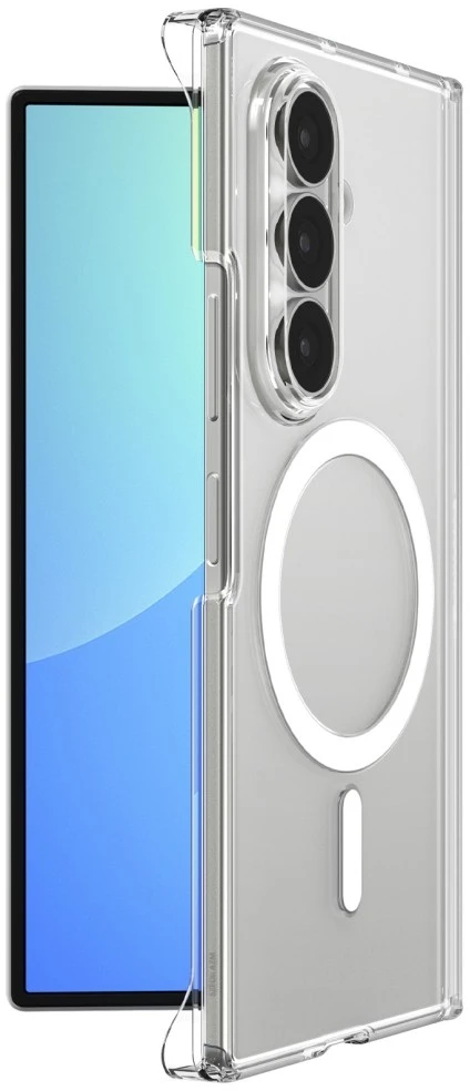 Dėklas SPIGEN AIRSKIN ZERO MAGSAFE GALAXY Z FOLD 8 YPAČ SKAIDRUS/Baltas