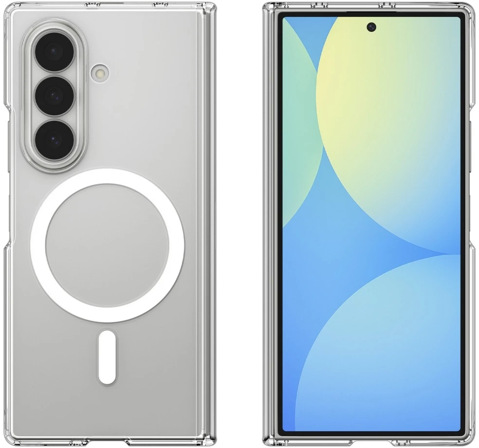 Dėklas SPIGEN AIRSKIN ZERO MAGSAFE GALAXY Z FOLD 8 YPAČ SKAIDRUS/Baltas