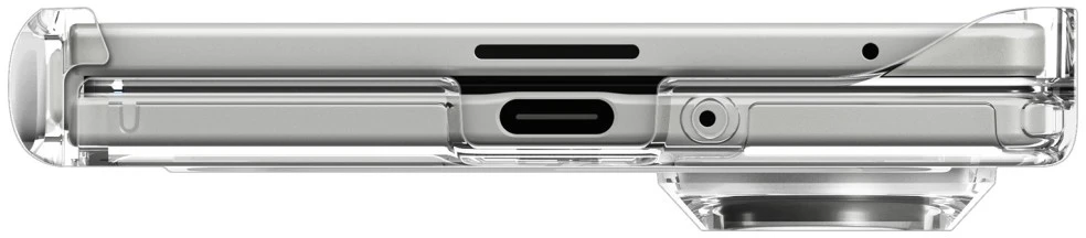 Dėklas SPIGEN AIRSKIN ZERO MAGSAFE GALAXY Z FOLD 8 YPAČ SKAIDRUS/Baltas