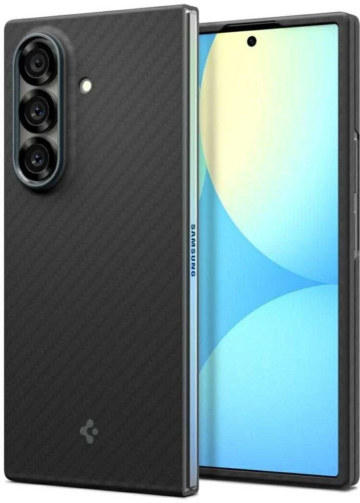 Dėklas Spigen Airskin Aramid Galaxy Z Fold 7 juoda