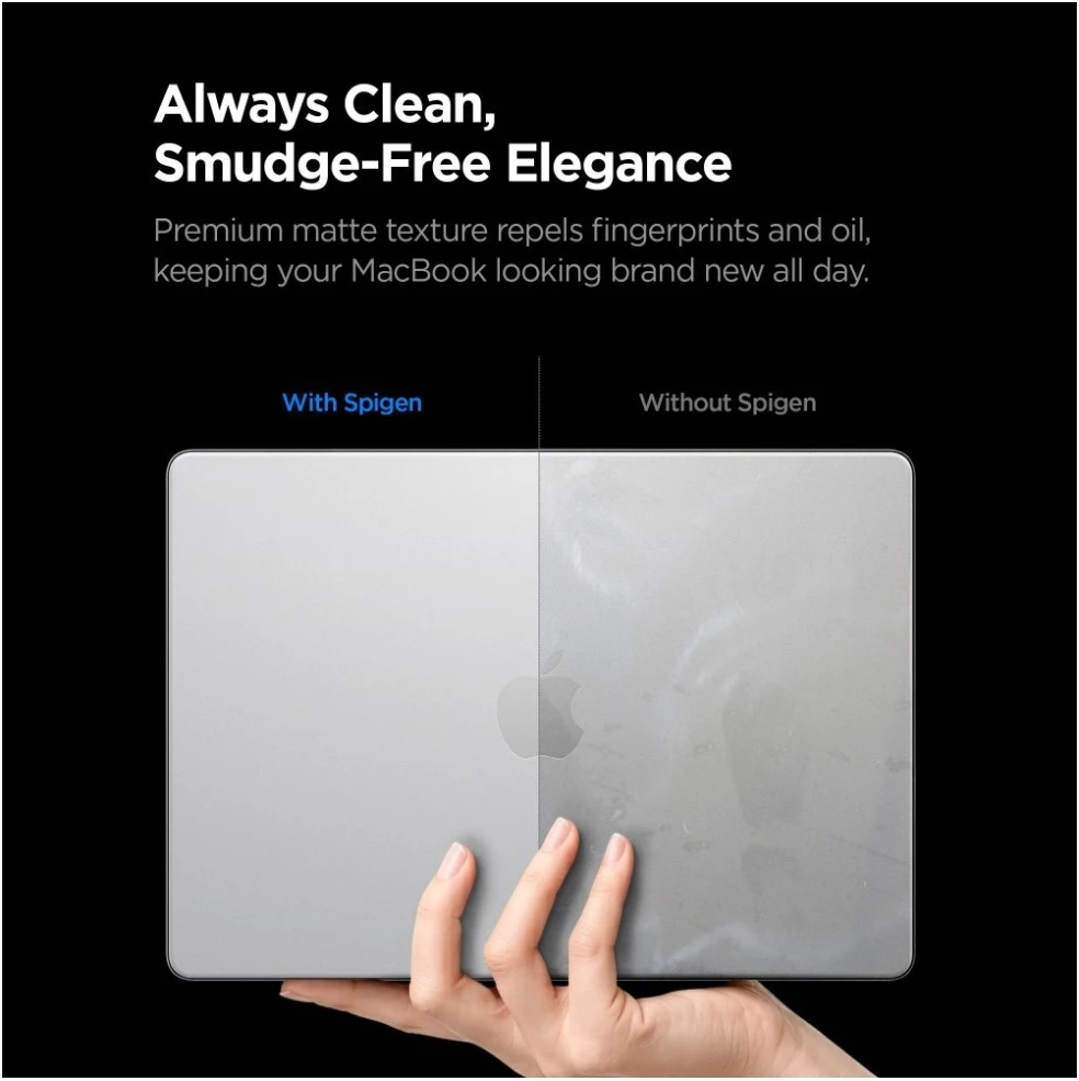 SPIGEN AIRSKIN MACBOOK PRO 14 M1-M5 PRO / M5 PRO MAX 2021-2026 MATINIS SKAIDRUS DĖKLAS