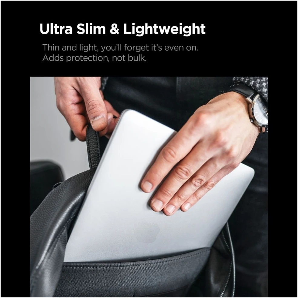 SPIGEN AIRSKIN MACBOOK PRO 16 M1-M5 / M5 PRO / M5 PRO MAX 2021-2026 MATINIS SKAIDRUS DĖKLAS