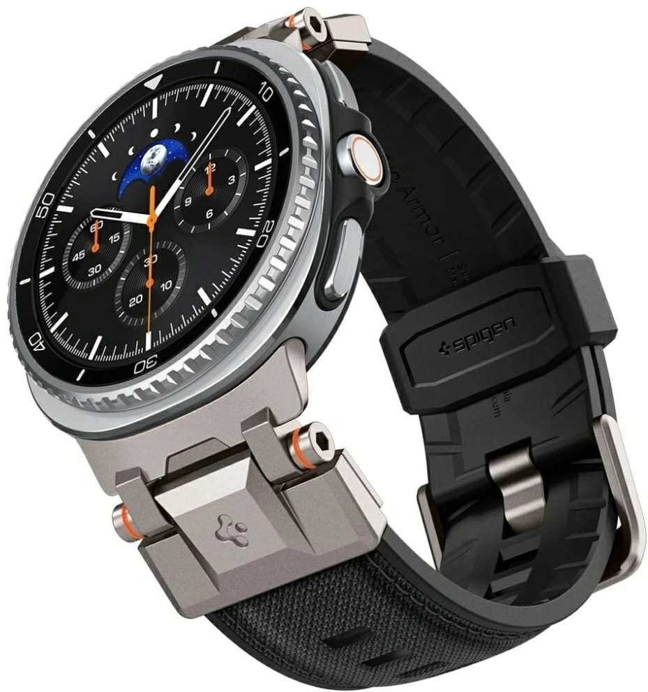 „Spigen DuraPro Armor“, juodas - „Samsung Galaxy Watch 8“ 46 mm/44 mm/40 mm