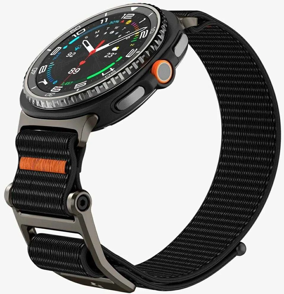 Spigen DuraPro Flex apyrankė skirti Samsung Galaxy Watch 40/44/46 mm – juodos spalvos