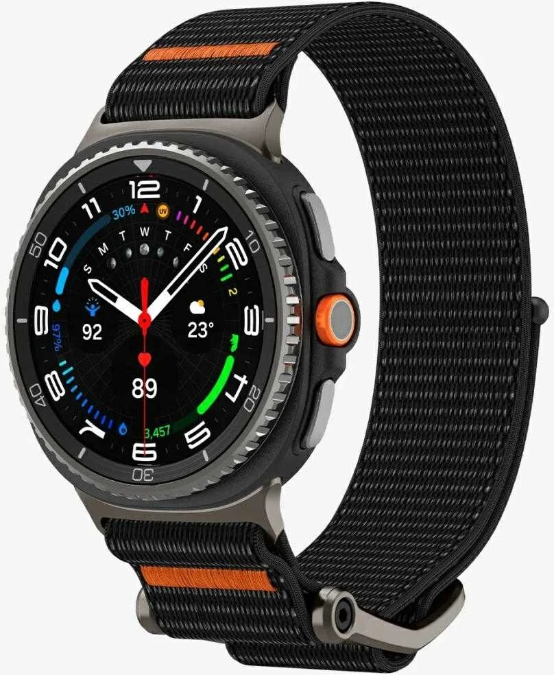 Spigen DuraPro Flex apyrankė skirti Samsung Galaxy Watch 40/44/46 mm – juodos spalvos