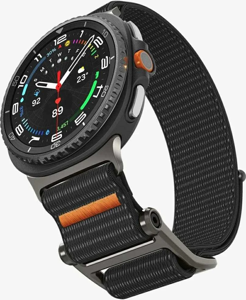 Spigen DuraPro Flex apyrankė skirti Samsung Galaxy Watch 40/44/46 mm – juodos spalvos