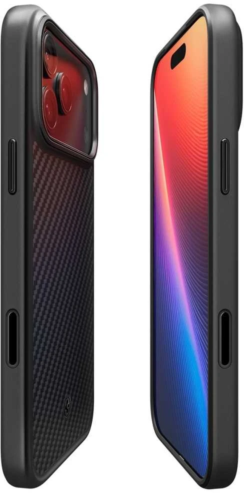 Dėklas Spigen Enzo Aramid "T" MagSafe case for iPhone 17 Pro - juodas