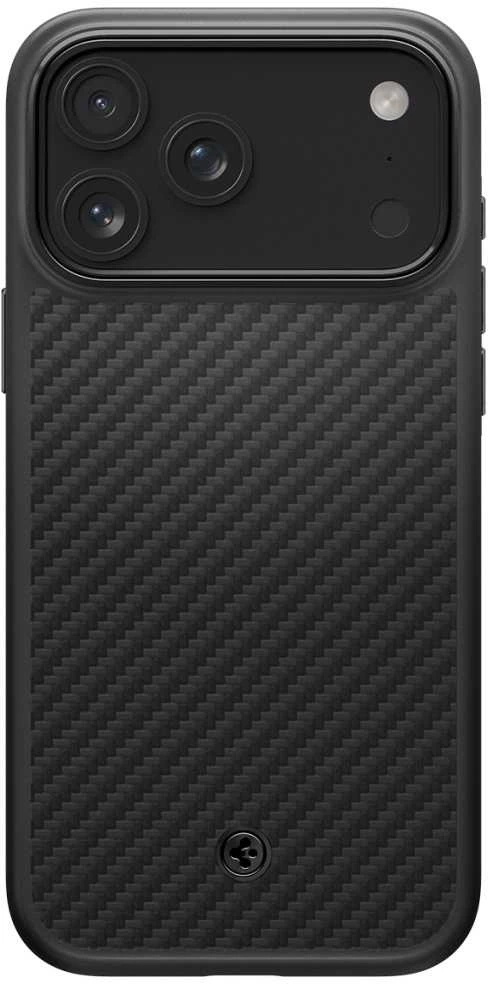 Dėklas Spigen Enzo Aramid "T" MagSafe case for iPhone 17 Pro - juodas