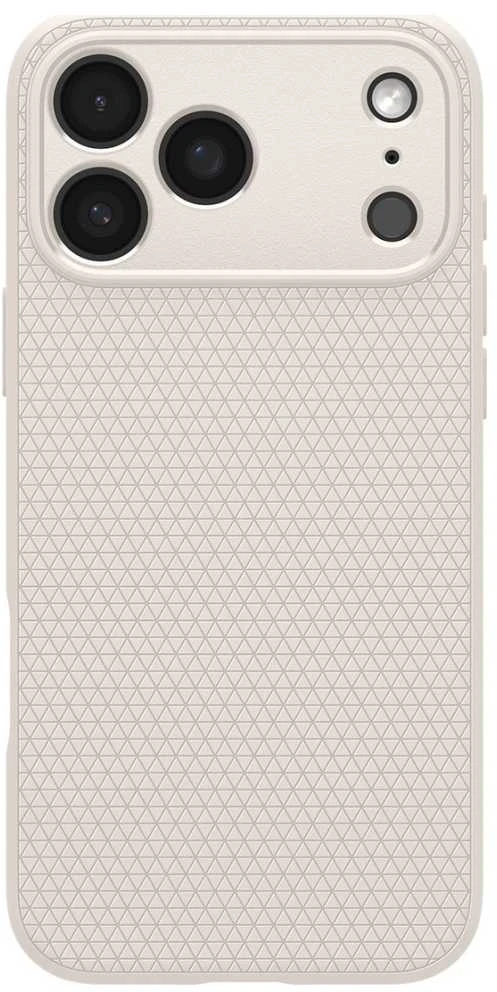 Dėklas „Spigen Liquid Air“, natūralus titanas – „iPhone 17 Pro Max“