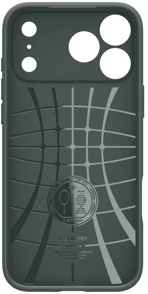 Dėklas Spigen Liquid Air, abyss žalias - iPhone 17 Pro Max