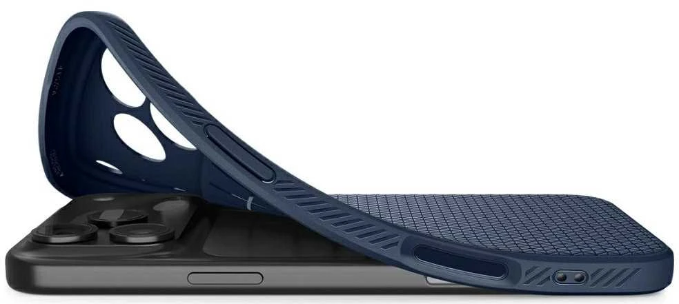 „Spigen Liquid Air“ dėklas, skirtas „iPhone 17 Pro Max“ - Mėlyna
