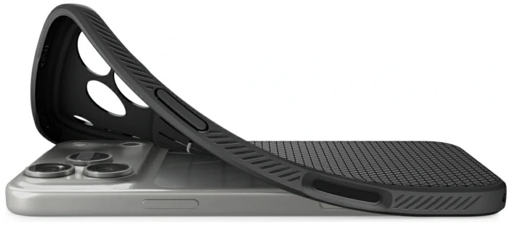 Dėklas Spigen Liquid Air do iPhone 18 Pro / 17 Pro juoda