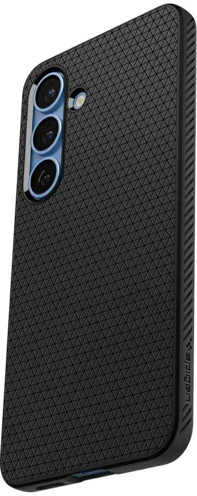 Spigen Liquid Air Samsung Galaxy S25 Plus – dėklas telefonui juodos spalvos