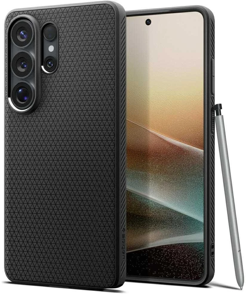 Spigen Liquid Air dėklas skirtas Samsung Galaxy S26 Ultra – juodos spalvos