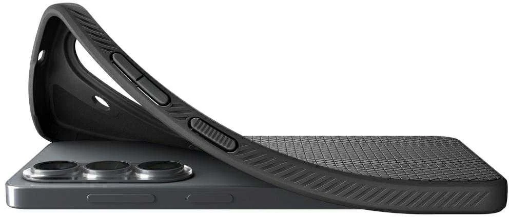Spigen Liquid Air Mag MagSafe dėklas skirtas Samsung Galaxy S26+ – Matte juodos spalvos