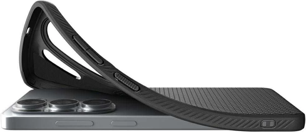 Spigen Liquid Air Mag MagSafe dėklas skirtas Samsung Galaxy S26 Ultra – juodos spalvos