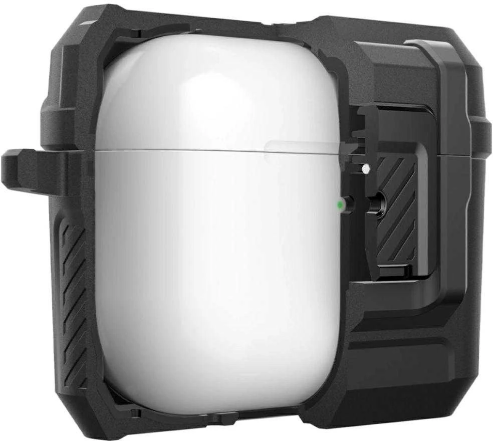 Dėklas Spigen Lock Fit, matte juodas - AirPods Pro 3