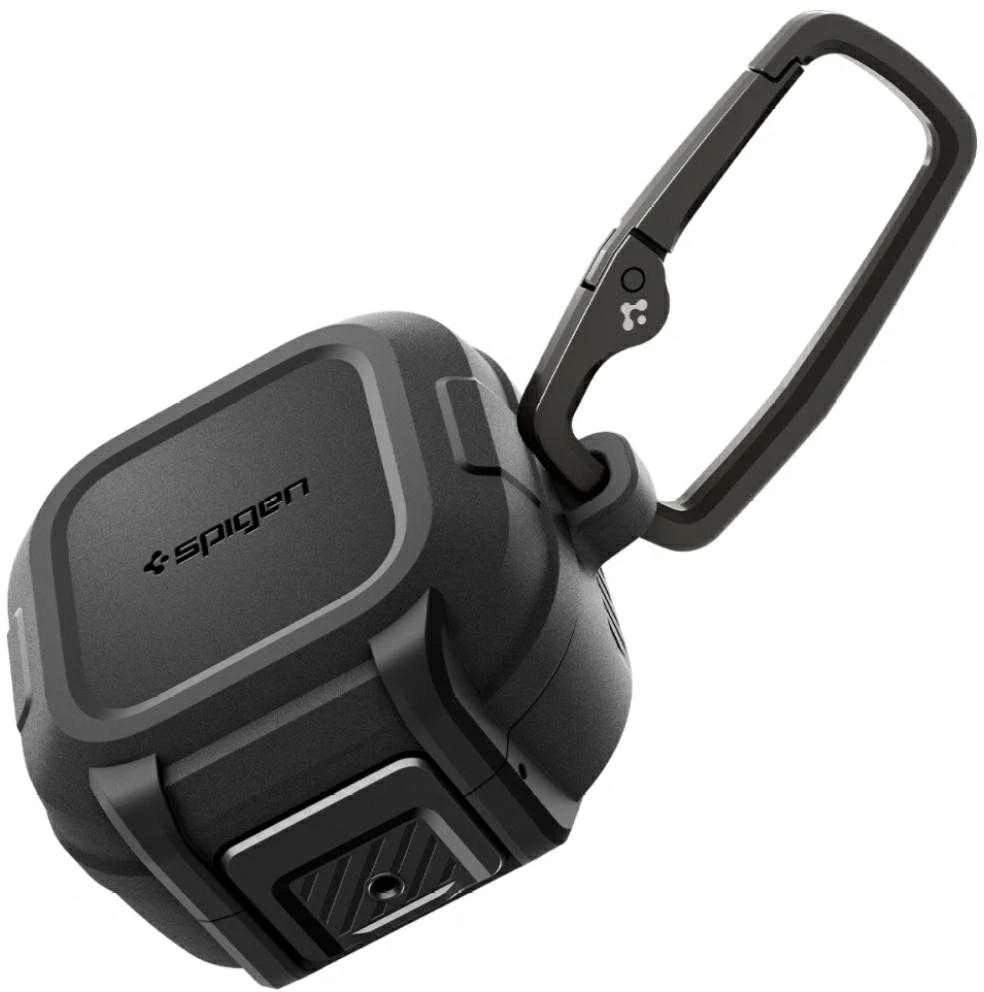 Dėklas Spigen Lock Fit Samsung Galaxy Buds 4 / 4 Pro Matte juodos spalvos