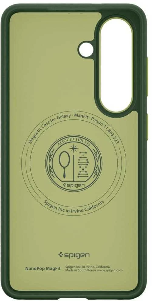 Spigen Nano Pop Mag MagSafe dėklas skirtas Samsung Galaxy S26 – žalios spalvos