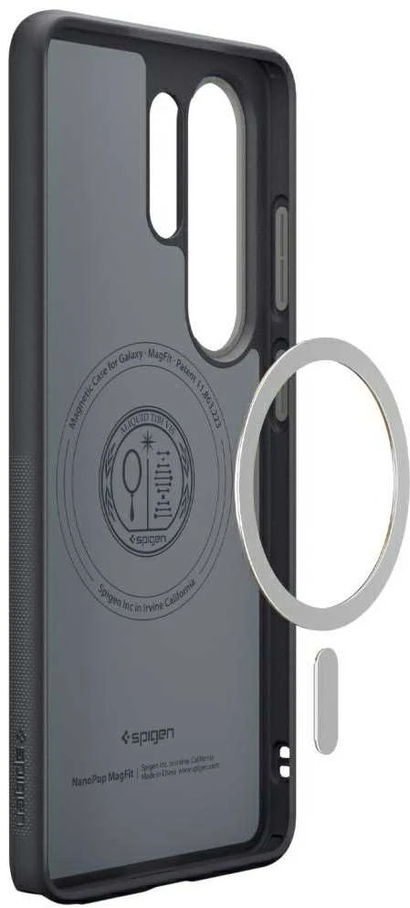 Spigen Nano POP Mag MagSafe dėklas Samsung Galaxy S26 Ultra juodos spalvos Sesame