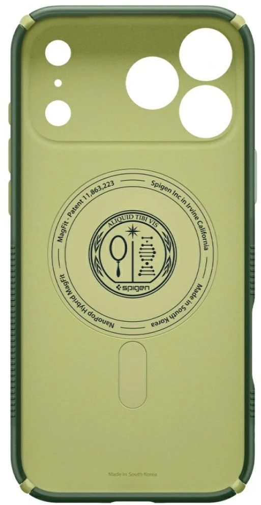 Dėklas SPIGEN case NANO POP HYBRID compatible with MagSafe for IPHONE 18 Pro Max / 17 Pro Max avo žalias
