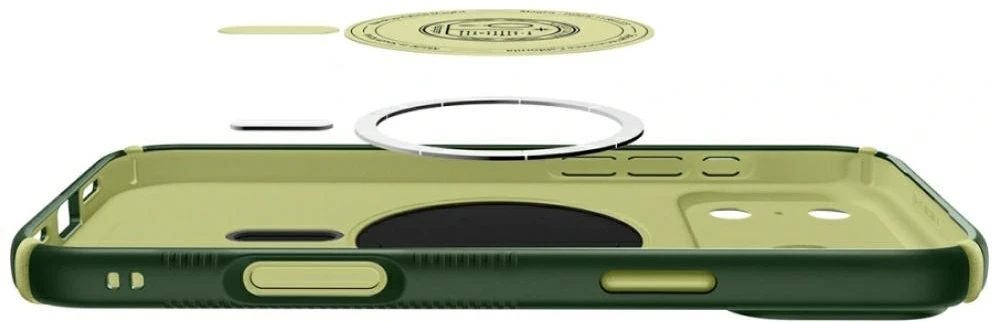 Dėklas SPIGEN case NANO POP HYBRID compatible with MagSafe for IPHONE 18 Pro Max / 17 Pro Max avo žalias