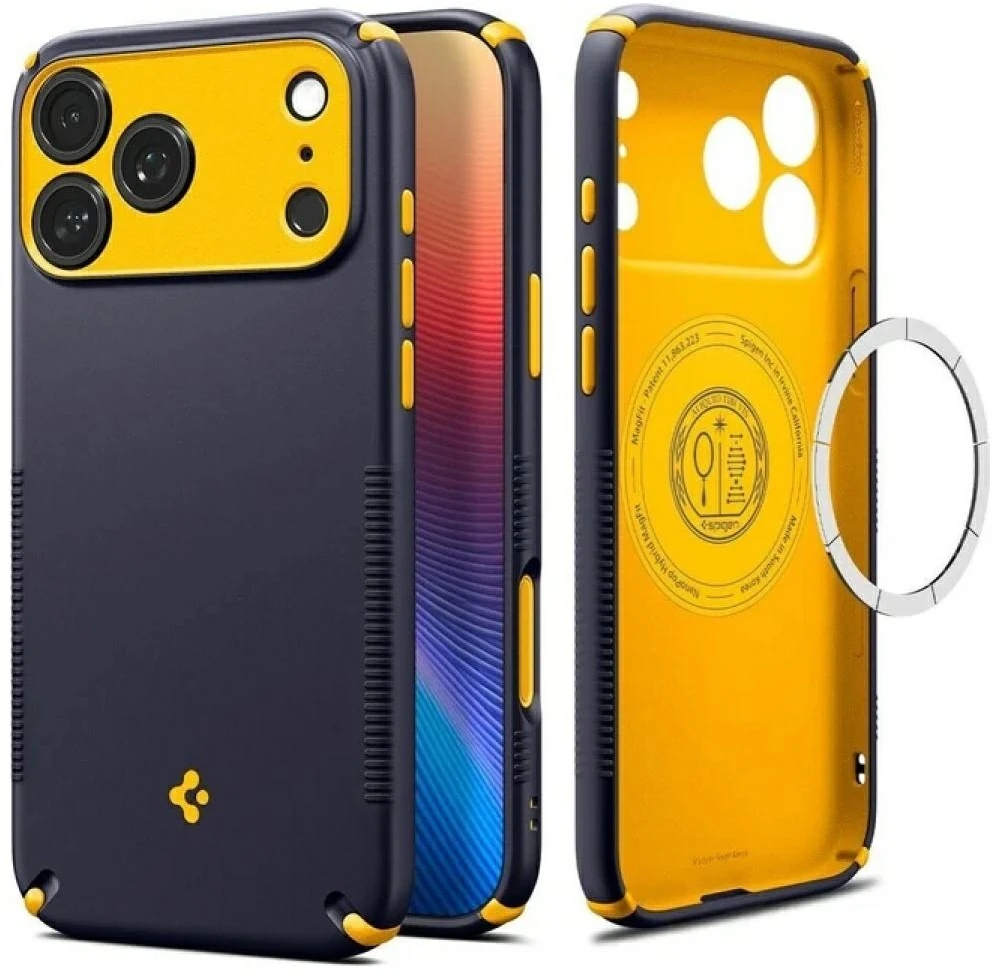 Dėklas Spigen Nano Pop Hybrid Mag MagSafe do iPhone 18 Pro Max / 17 Pro Max tamsiai mėlyna