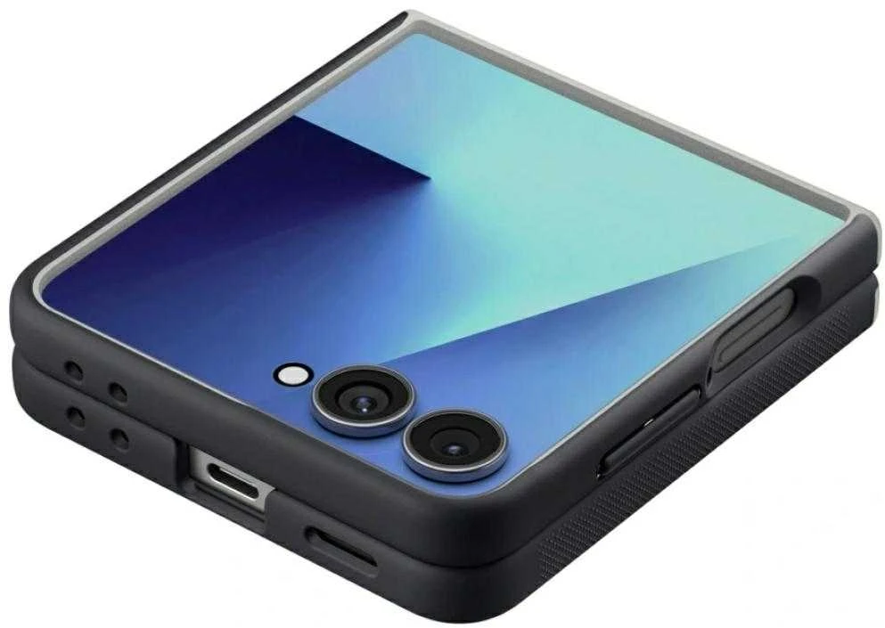 Dėklas Spigen Nano Pop Mag Magsafe Galaxy Z Flip 7 Juodas Sesame
