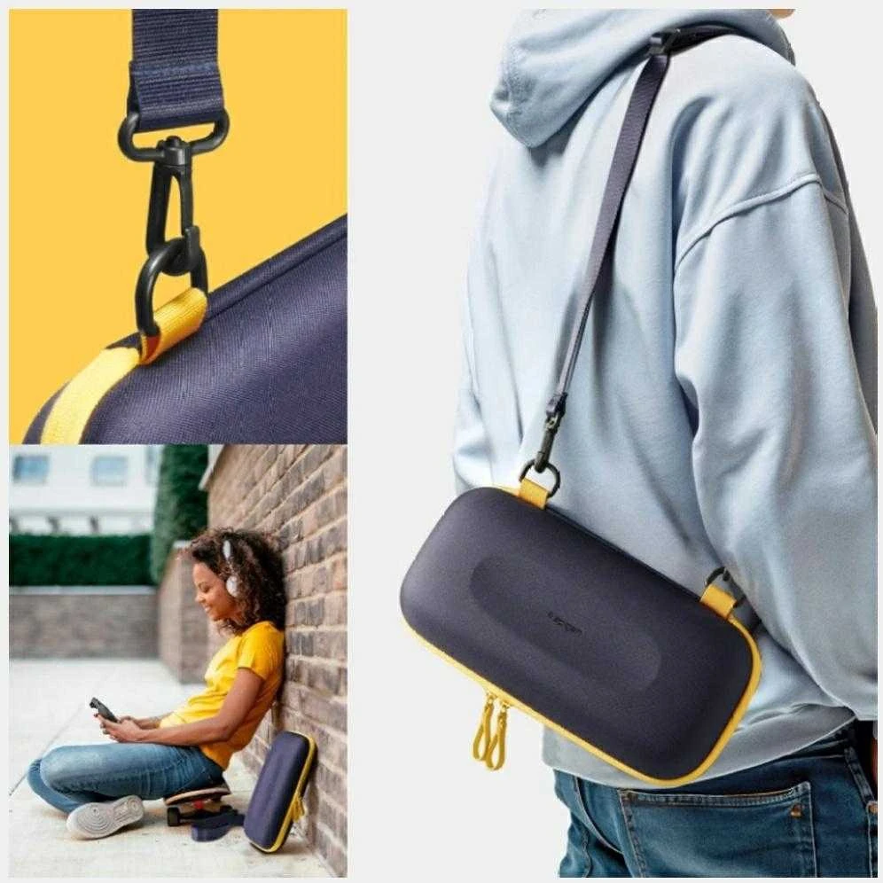 Spigen Nano Pop Pro Pouch for Nintendo Switch 2 - Navy Mėlyna and Geltona