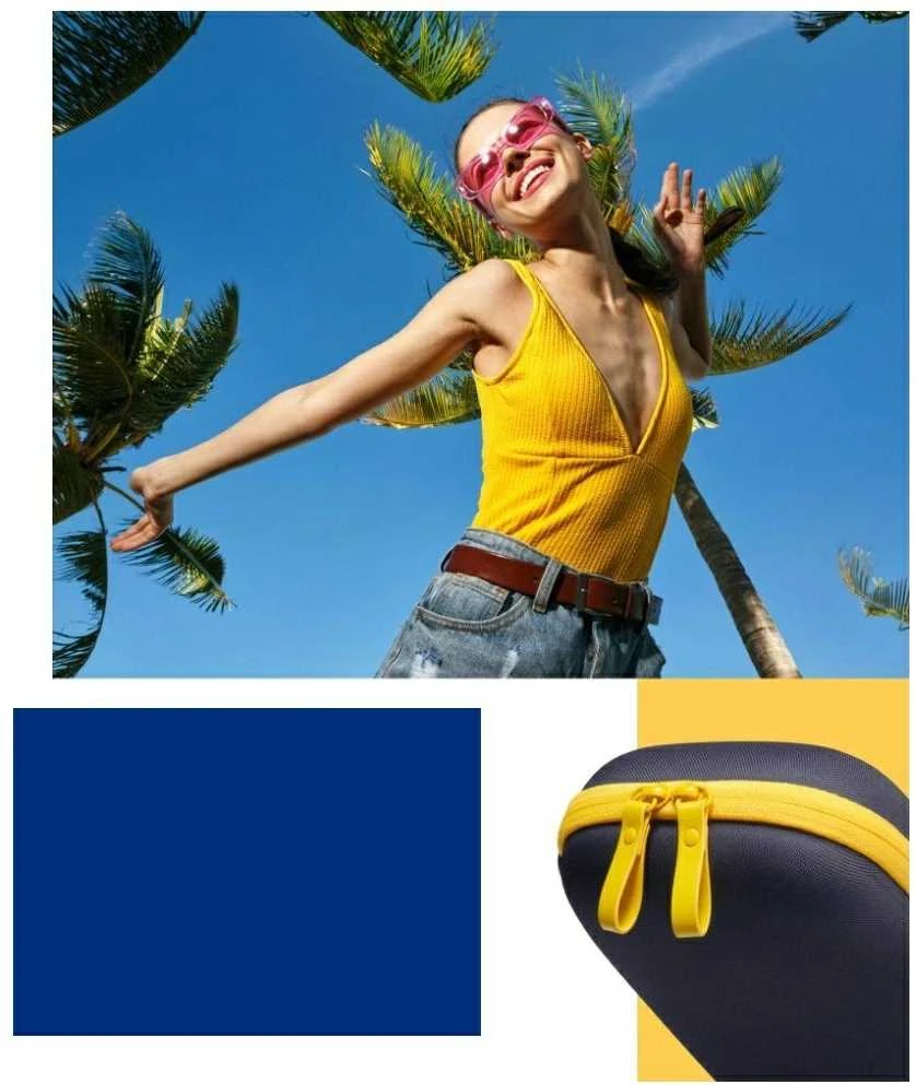 Spigen Nano Pop Pro Pouch for Nintendo Switch 2 - Navy Mėlyna and Geltona