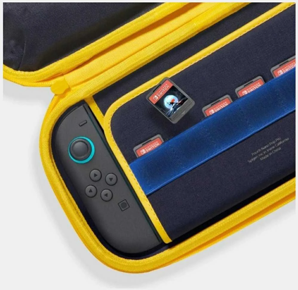 Spigen Nano Pop Pro Pouch for Nintendo Switch 2 - Navy Mėlyna and Geltona
